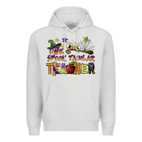 Dove Grey one spook tacular teacher Premium Hoodie - BarkalooDesign