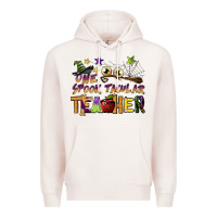 Pale Pink one spook tacular teacher Premium Hoodie - BarkalooDesign