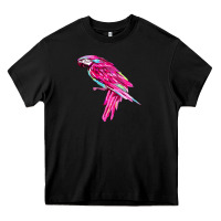 Black pink parrot T-shirts Heavy Core Tee - artisFamous