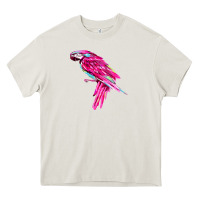 Cream pink parrot T-shirts Heavy Core Tee - artisFamous