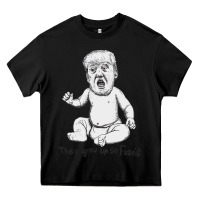 Black baby trump Heavy Core Tee - artisFamous