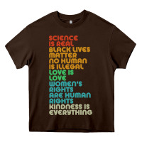 Chocolate Brown vintage, retro science is real, black lives matter Heavy Core Tee - artisFamous