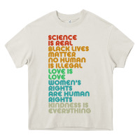 Cream vintage, retro science is real, black lives matter Heavy Core Tee - artisFamous