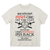 Cream tabletop rpg d20 orc massage critical failure Heavy Core Tee - artisFamous