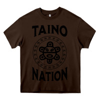 Chocolate Brown white taino nation coqui sun boricua taino Heavy Core Tee - artisFamous