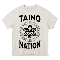 Cream white taino nation coqui sun boricua taino Heavy Core Tee - artisFamous
