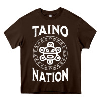 White Taino Nation Coqui Sun Boricua Taino Heavy Core Tee | Teevron