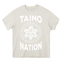 Cream white taino nation coqui sun boricua taino Heavy Core Tee - artisFamous