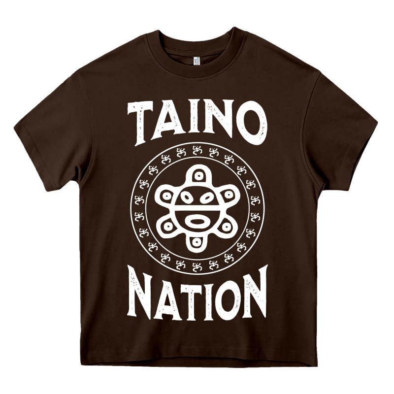 White Taino Nation Coqui Sun Boricua Taino Heavy Core Tee by artisFamous | Teevron