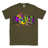 Army Green mardi gras love Classic Tee - FaDigitalArtStudio