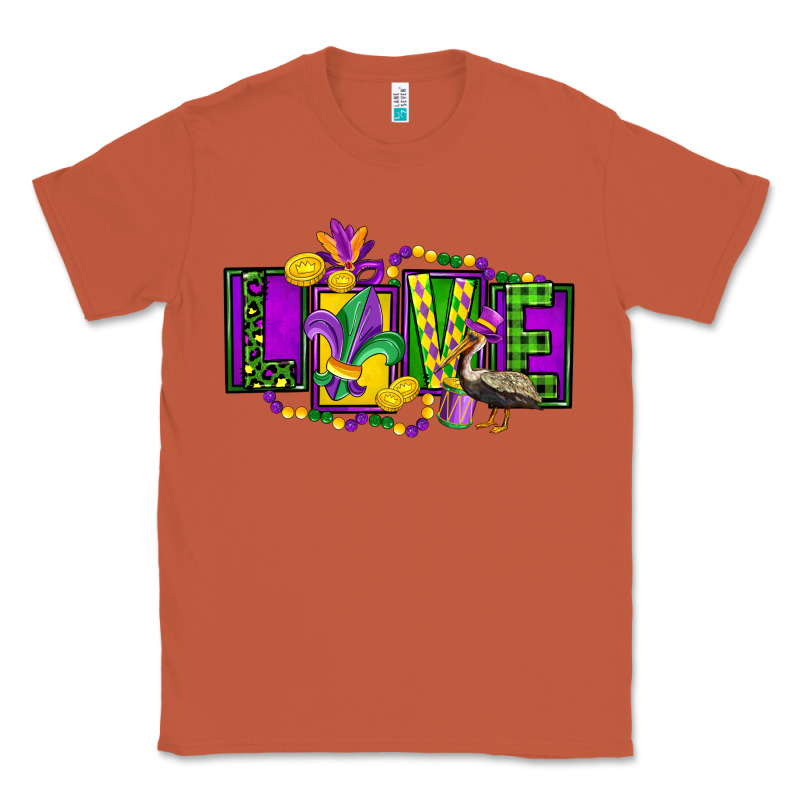 Mardi Gras Love Classic Tee by FaDigitalArtStudio | Teevron