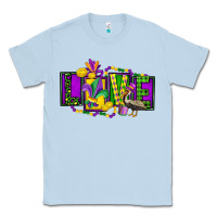 Dusty Blue mardi gras love Classic Tee - FaDigitalArtStudio