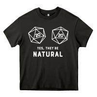 Asphalt yes they're natural 20 dice funny rpg gamer Heavy Core Tee - artisFamous