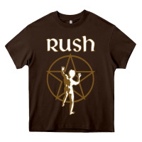 Chocolate Brown rush starman Heavy Core Tee - artisFamous