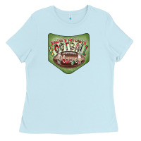 Baby Blue Christmas Pocket Ladies Tee - CowhideDigitalArt