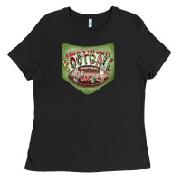 Black Christmas Pocket Ladies Tee - CowhideDigitalArt