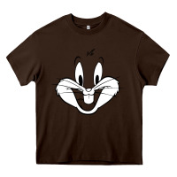 Chocolate Brown bugs bunny Heavy Core Tee - artisFamous