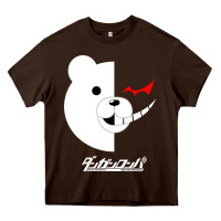Chocolate Brown dangan ronpa  monokuma Heavy Core Tee - artisFamous