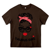 Chocolate Brown taurus girl Heavy Core Tee - artisFamous