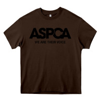 Chocolate Brown aspca we are their voice Heavy Core Tee - artisFamous
