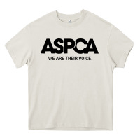 Cream aspca we are their voice Heavy Core Tee - artisFamous