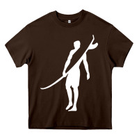 Chocolate Brown Surf Heavy Core Tee - artisFamous