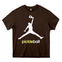 Chocolate Brown funny pickleball Heavy Core Tee - artisFamous