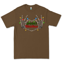 Cacao spooky christmas skeleton hands Premium Tee - FaDigitalArtStudio