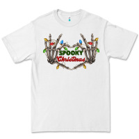 White spooky christmas skeleton hands Premium Tee - FaDigitalArtStudio