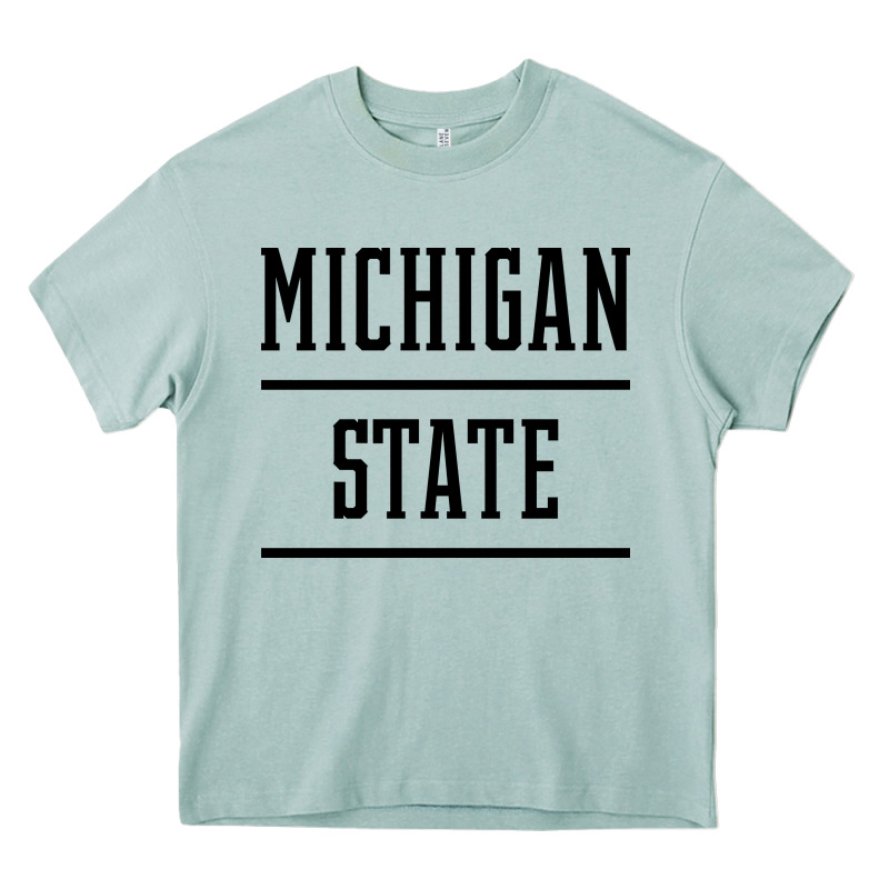Michigan Mi State Vintage Athletic Style Heavy Core Tee by artisFamous | Teevron