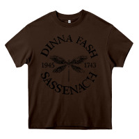 Chocolate Brown dinna fash sassenach Heavy Core Tee - artisFamous