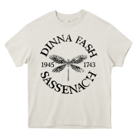 Cream dinna fash sassenach Heavy Core Tee - artisFamous
