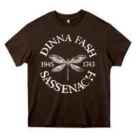Chocolate Brown dinna fash sassenach Heavy Core Tee - artisFamous