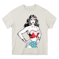 Cream wonder woman Heavy Core Tee - artisFamous