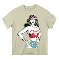 Mossy wonder woman Heavy Core Tee - artisFamous