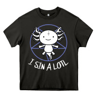 Asphalt i sin a lotl hail satan pentagram Heavy Core Tee - artisFamous