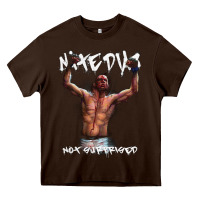 Chocolate Brown NATE DIAZ Heavy Core Tee - artisFamous