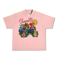 Salmon summer gnomes  truck Urban Heavy Tee - CowhideDigitalArt