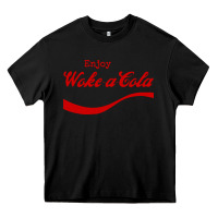 Black enjoy woke a cola Heavy Core Tee - artisFamous
