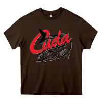 Chocolate Brown bara cuda Heavy Core Tee - artisFamous