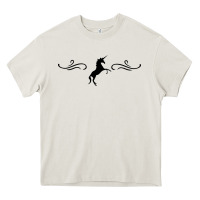 Cream unicorn Heavy Core Tee - artisFamous