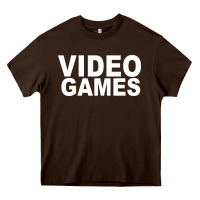 Chocolate Brown video games Heavy Core Tee - artisFamous