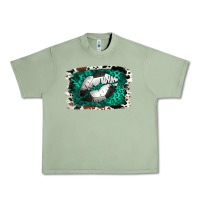 Oil Green Soccer Lips Urban Heavy Tee - Jasminsmagicworld