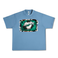Pebble Blue Soccer Lips Urban Heavy Tee - Jasminsmagicworld