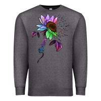 Charcoal Heather Be Kind Autism Semicolon Premium Sweatshirt - Jasminsmagicworld