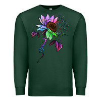Sports Green Be Kind Autism Semicolon Premium Sweatshirt - Jasminsmagicworld