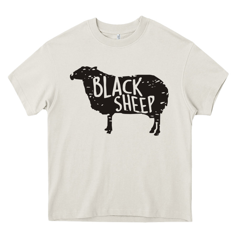 Black Sheep Silhouette Heavy Core Tee by artisFamous | Teevron