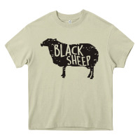 Mossy black sheep silhouette Heavy Core Tee - artisFamous