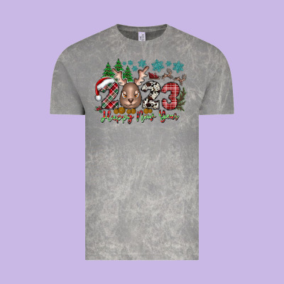 2023 Happy New Year Vintage Tee Designed By Cowhidedigitalart