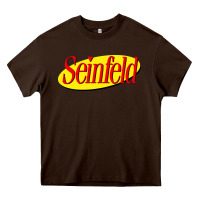 Chocolate Brown new seinfeld Heavy Core Tee - artisFamous
